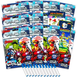 Marvel Avengers Imagine Ink Coloring Book Set for Girls Boys - Bundle with 12 No Marvel Avengers Imagine Ink Coloring Book Set for Girls Boys - Bundle with 12 No
