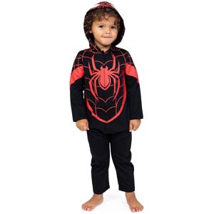 Marvel Spider-Verse Miles Morales Toddler Boys Zip Up Cosplay Coverall 4T Marvel Spider-Verse Miles Morales Toddler Boys Zip Up Cosplay Coverall 4T