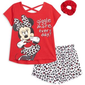 Disney Minnie Mouse Toddler Girls T-Shirt French Terry Shorts and Scrunchie 3 Pi Disney Minnie Mouse Toddler Girls T-Shirt French Terry Shorts and Scrunchie 3 Pi