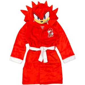 Sonic the Hedgehog Boy's Costume Plush Fleece Robe Knuckless Red 8 Sonic the Hedgehog Boy's Costume Plush Fleece Robe Knuckless Red 8