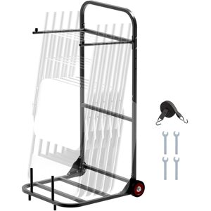VEVOR Folding Chair Rack 100 LBS Capacity Heavy-Duty Chair Cart for Hanging 10 C VEVOR Folding Chair Rack 100 LBS Capacity Heavy-Duty Chair Cart for Hanging 10 C