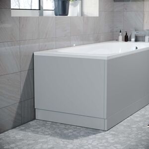 Nes Home Modern 700mm Matte Grey PVC End Panel 15mm Thickness +Plinth Nes Home Modern 700mm Matte Grey PVC End Panel 15mm Thickness +Plinth