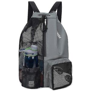 Unbranded Swimming Backpack Grey, Waterproof Drawstring Bag, Wet Dry Compartment Mesh Swim Unbranded Swimming Backpack Grey, Waterproof Drawstring Bag, Wet Dry Compartment Mesh Swim