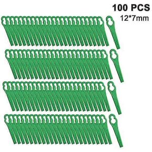 Unbranded (Green) 100 Cordless Plastic Grass Trimmer Blades Unbranded (Green) 100 Cordless Plastic Grass Trimmer Blades