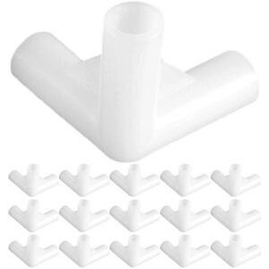 Unbranded (5.50 x 3.80 x 3.80 cm - White) 30 pieces of canopy tent pipe fittings, tent pol Unbranded (5.50 x 3.80 x 3.80 cm - White) 30 pieces of canopy tent pipe fittings, tent pol
