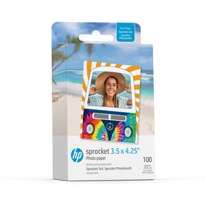 Zink 3.5x4.25 Sticky Back Paper for HP Sprocket 3x4 - 100 Pack Zink 3.5x4.25 Sticky Back Paper for HP Sprocket 3x4 - 100 Pack