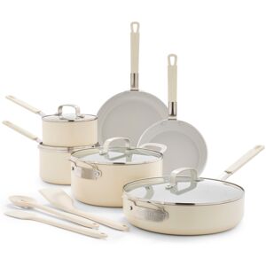 GreenPan x Bobby Flay 13 Piece Nonstick Cookware Pots and Pans Set PFAS-Free Dia GreenPan x Bobby Flay 13 Piece Nonstick Cookware Pots and Pans Set PFAS-Free Dia