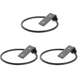Unbranded Set of 3 metal wall brackets for flower pots with screws for garden and terrace Unbranded Set of 3 metal wall brackets for flower pots with screws for garden and terrace