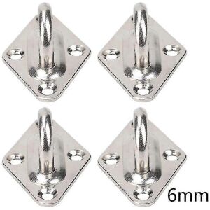 Unbranded (6 mm) 4 pieces 304 stainless steel ceiling wall mounting hook heavy-duty anchor Unbranded (6 mm) 4 pieces 304 stainless steel ceiling wall mounting hook heavy-duty anchor