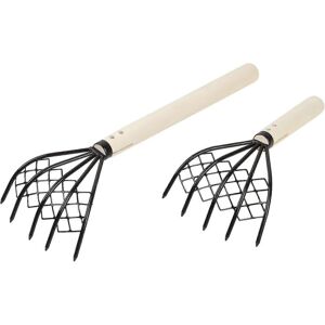Unbranded Set of 2 claw rakes, clam rake with net, clam scraper for beach fishing clips, c Unbranded Set of 2 claw rakes, clam rake with net, clam scraper for beach fishing clips, c