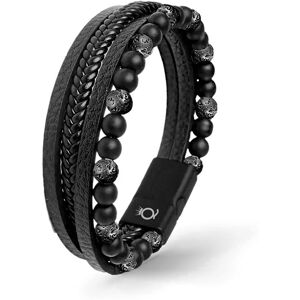 Kikidex (As show, One size) Braided beaded bracelet leather bracelet men Kikidex (As show, One size) Braided beaded bracelet leather bracelet men