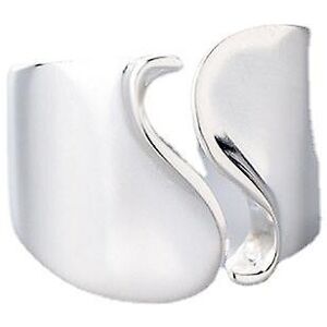 Kikidex (As show, One size) Silver ring, shiny wavy twist adjustable ring Kikidex (As show, One size) Silver ring, shiny wavy twist adjustable ring