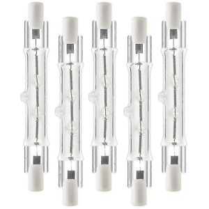 Kikidex (As show, One size) 5 Pack R7s 118mm 300w 230v,r7s Halogen Linear Light Bulb, Di Kikidex (As show, One size) 5 Pack R7s 118mm 300w 230v,r7s Halogen Linear Light Bulb, Di