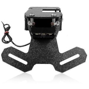 Kikidex (As show, Black) Z900 Aluminum License Plate Holder Tail Tidy Fender Eliminator Kikidex (As show, Black) Z900 Aluminum License Plate Holder Tail Tidy Fender Eliminator