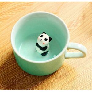 Kikidex (As show, One size) Coffee Mug Panda 3d Cartoon Animal Inside Ceramics Cup Kikidex (As show, One size) Coffee Mug Panda 3d Cartoon Animal Inside Ceramics Cup