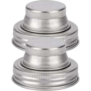 Kikidex (As show, One size) Stainless Steel Mason Jar Lids MultiFunction Shaker Covers f Kikidex (As show, One size) Stainless Steel Mason Jar Lids MultiFunction Shaker Covers f
