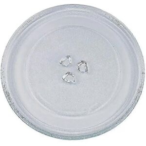 Kikidex (As show, One size) Universal Microwave Turntable Glass Plate With 3 Fixtures, 2 Kikidex (As show, One size) Universal Microwave Turntable Glass Plate With 3 Fixtures, 2