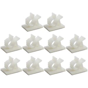 Unbranded Pack of 10 practical, self-adhesive cable ties for power cables Unbranded Pack of 10 practical, self-adhesive cable ties for power cables
