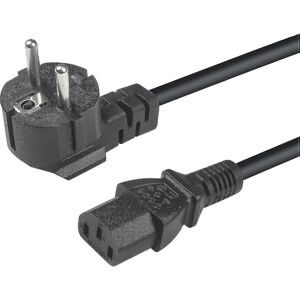 Unbranded 3-pin 1.5m AC power cable (10A, 18 AWG x 3C), for laptops, monitors, scanners, T Unbranded 3-pin 1.5m AC power cable (10A, 18 AWG x 3C), for laptops, monitors, scanners, T