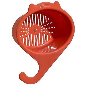 Unbranded (Orange) Multifunctional Anti-clog Fine Mesh Drain Basket with Cartoon Cat Hole, Unbranded (Orange) Multifunctional Anti-clog Fine Mesh Drain Basket with Cartoon Cat Hole,