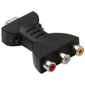 Unbranded -Audio video adapters compatible with 3 RGB RCA -Male audio video adapter to 3 R Unbranded -Audio video adapters compatible with 3 RGB RCA -Male audio video adapter to 3 R