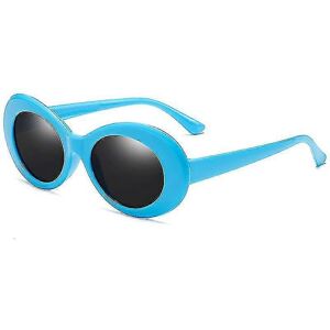 Kikidex (As show, Blue) Retro Oval Sunglasses - Uv400 Sunglasses Goggles For Women Men Kikidex (As show, Blue) Retro Oval Sunglasses - Uv400 Sunglasses Goggles For Women Men