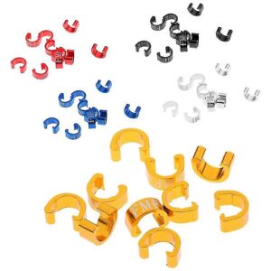 Kikidex (As show, One size) 50pcs Aluminium Mountain Bike Cabe C-clip Buckles Housing Ho Kikidex (As show, One size) 50pcs Aluminium Mountain Bike Cabe C-clip Buckles Housing Ho