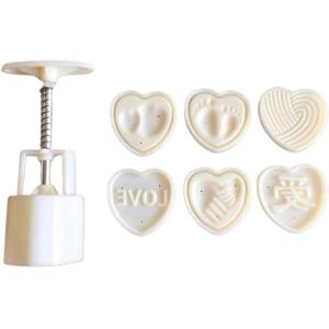 Unbranded Pcs Non-Stick Mooncake Molds Easy Release ABS Heart Shaped Autumn Mooncake Molds Unbranded Pcs Non-Stick Mooncake Molds Easy Release ABS Heart Shaped Autumn Mooncake Molds