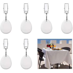 Unbranded (4pcs White) Tablecloth Weights, 4pcs with Clips, Tablecloth Weights, Tablecloth Unbranded (4pcs White) Tablecloth Weights, 4pcs with Clips, Tablecloth Weights, Tablecloth