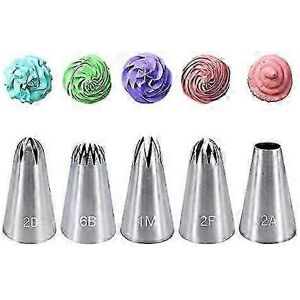 Unbranded Pcs Stainless Steel Decorating Nozzles Set Large Size Decorating Tips DIY Icing Unbranded Pcs Stainless Steel Decorating Nozzles Set Large Size Decorating Tips DIY Icing