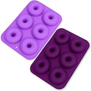 Unbranded 2 Pack 6 Slot Silicone Donut Pan Non-Stick Donut Baking Pan for Cakes, Cookies, Unbranded 2 Pack 6 Slot Silicone Donut Pan Non-Stick Donut Baking Pan for Cakes, Cookies,
