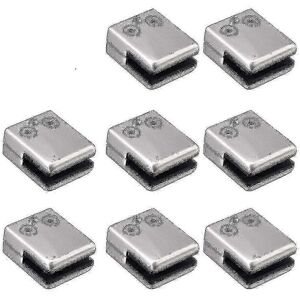Unbranded Glass Clamp, 8 Pack, Stainless Steel Square Clamp, 6-8mm, Flat Back Clamp Holder Unbranded Glass Clamp, 8 Pack, Stainless Steel Square Clamp, 6-8mm, Flat Back Clamp Holder