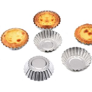 Unbranded (30 pieces) 32 pieces Stainless Steel Muffin Pans Tartlet Molds Non-Stick Baking Unbranded (30 pieces) 32 pieces Stainless Steel Muffin Pans Tartlet Molds Non-Stick Baking