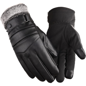 Unbranded Winter sheepskin leather driving gloves for men and women full finger touch scre Unbranded Winter sheepskin leather driving gloves for men and women full finger touch scre