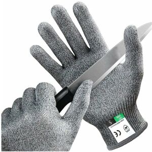 Unbranded A pair of grade 5 anti-cut gloves, food grade kitchen anti-cut protection fellin Unbranded A pair of grade 5 anti-cut gloves, food grade kitchen anti-cut protection fellin