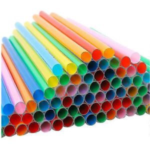 Unbranded 300 Pack 10.3" Jumbo Straws, Extra Wide & Extra Long, Assorted, Bright Colors C Unbranded 300 Pack 10.3" Jumbo Straws, Extra Wide & Extra Long, Assorted, Bright Colors C