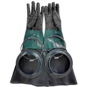 Kikidex (As show, One size) Sandblasting Gloves 60cm with O Rings for Sandblast Cabinet Kikidex (As show, One size) Sandblasting Gloves 60cm with O Rings for Sandblast Cabinet