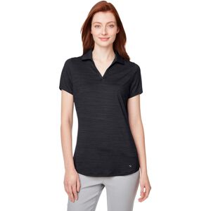 Puma Women's Standard Cloudspun Free Polo Black Heather Large Puma Women's Standard Cloudspun Free Polo Black Heather Large