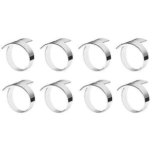 Unbranded Set of 8 Alloy Handcrafted Napkin Rings for Dinner Table Wedding Party Unbranded Set of 8 Alloy Handcrafted Napkin Rings for Dinner Table Wedding Party