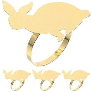 Unbranded Set of 4 Easter Theme Napkin Rings, Bunny Napkin Holder, Napkin Buckle, Bunny Na Unbranded Set of 4 Easter Theme Napkin Rings, Bunny Napkin Holder, Napkin Buckle, Bunny Na