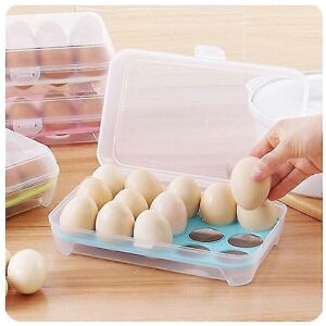 Unbranded 1pc Plastic Egg Storage Box Single Layer 15 Compartments Non-slip Lid Refrigerat Unbranded 1pc Plastic Egg Storage Box Single Layer 15 Compartments Non-slip Lid Refrigerat