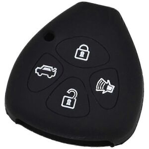 Kikidex (As show, Pink) 4 Buttons Silicone Remote Car Key Fob Protection Cover Case For Kikidex (As show, Pink) 4 Buttons Silicone Remote Car Key Fob Protection Cover Case For