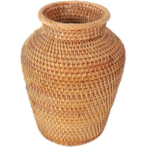 Kikidex (As show, One size) Rattan Woven Vase Art Vase Fashion Tabletop Decoration Plant Kikidex (As show, One size) Rattan Woven Vase Art Vase Fashion Tabletop Decoration Plant