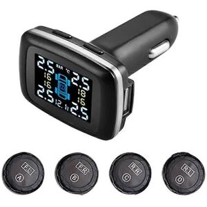 Kikidex (As show, One size) Car Tire Pressure Alarm System Cigarette Lighter Tire Pressu Kikidex (As show, One size) Car Tire Pressure Alarm System Cigarette Lighter Tire Pressu