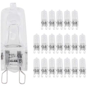 Kikidex (As show, One size) 20Pcs G9 Halogen Light Bulbs, Clear Halogen Lamps Dimmable,W Kikidex (As show, One size) 20Pcs G9 Halogen Light Bulbs, Clear Halogen Lamps Dimmable,W