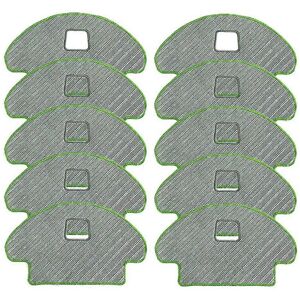 Kikidex (As show, One size) 10Pcs Mop Pads for OZMO 610 930 Vacuum Cleaner Robot Mop Rag Kikidex (As show, One size) 10Pcs Mop Pads for OZMO 610 930 Vacuum Cleaner Robot Mop Rag