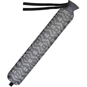 Unbranded Long hot water bottle, 2 l, natural rubber, hot water bottle with cover Unbranded Long hot water bottle, 2 l, natural rubber, hot water bottle with cover