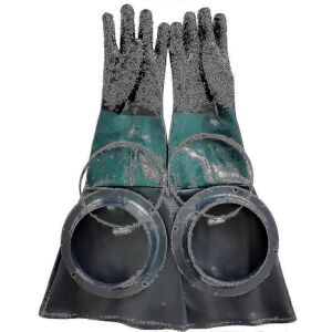 Kikidex (As show, One size) Sandblasting Gloves Sandblaster Parts 60cm With O Rings For Kikidex (As show, One size) Sandblasting Gloves Sandblaster Parts 60cm With O Rings For