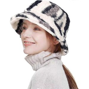 Kikidex (As show, Colour-2-color) Winter Bucket Hat Fluffy Faux Fur Fisherman Plush Warm Kikidex (As show, Colour-2-color) Winter Bucket Hat Fluffy Faux Fur Fisherman Plush Warm