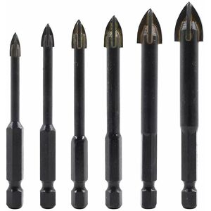 Kikidex (As show, One size) Carbide Tungsten Drill and Drill Bit Set for Tile - (Tile, B Kikidex (As show, One size) Carbide Tungsten Drill and Drill Bit Set for Tile - (Tile, B